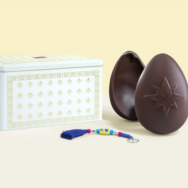 Uovo Cioccolato Fondente 65 % con Miele e Zucchero muscovado 210 gr